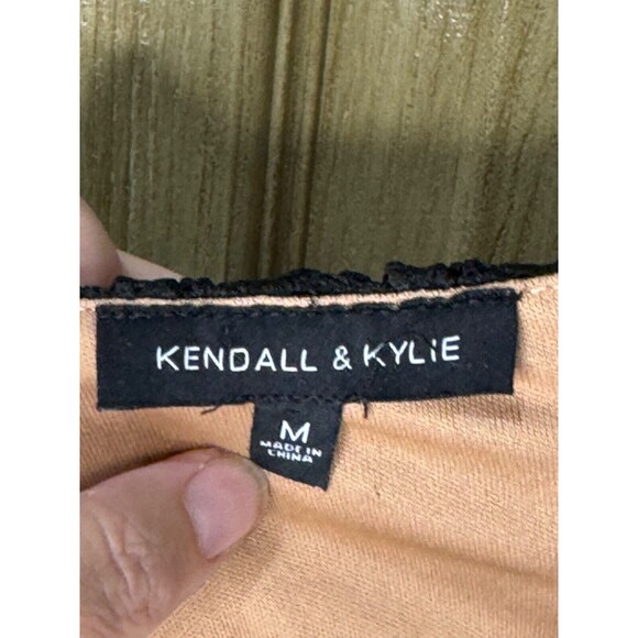 Kendall and Kylie Black Lace Crop Top Bralett Size M Tank - Picture 4 of 4
